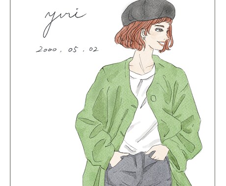 オシャレで素敵な女性のイラストお描きします イメージ1