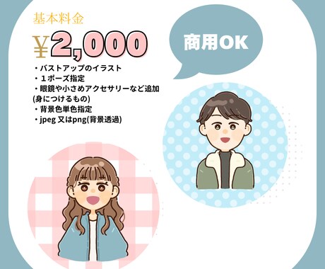 程よいゆる感♪イラストお描きします 商用可♪ SNSアイコン/ブログ/プレゼント/記念などに⭐︎ イメージ2