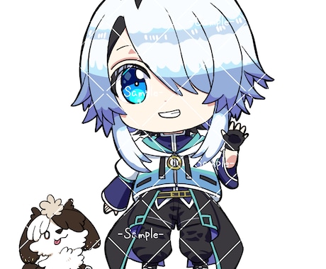 ミニキャライラスト制作します グッズ・スタンプなど商用利用できます イメージ1