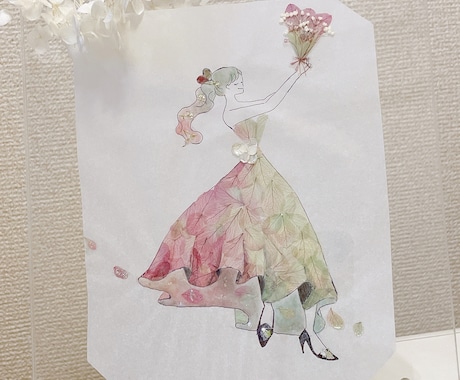 母の日の花束 残します お子様にもらった花を絵にして残しませんか？(1本～) イメージ1