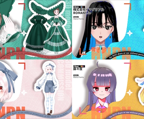 商用利用可！イラスト再現3Dモデル制作します 配信・VTuber向けアバター！VRoidベースでコスパ◎ イメージ2