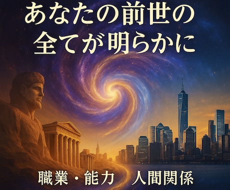 30年の霊視経験による【本格前世鑑定】を行います 魂の記憶を解き明かし、今世での真の使命と才能を導き出します イメージ2