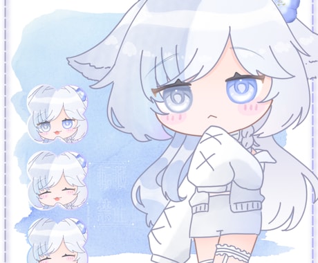 かわいい女の子のミニキャラを描きます イメージ1