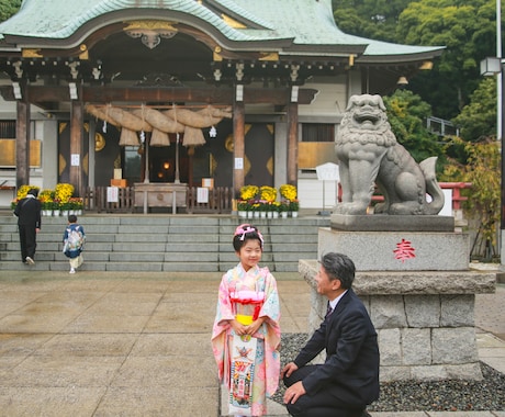 女性カメラマン！お宮参り 七五三出張撮影します ママカメラマンなのでお子さんも安心。全てリタッチ済みで納品 イメージ1