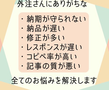 読みやすく、SEOを意識した記事作成を行います イメージ1