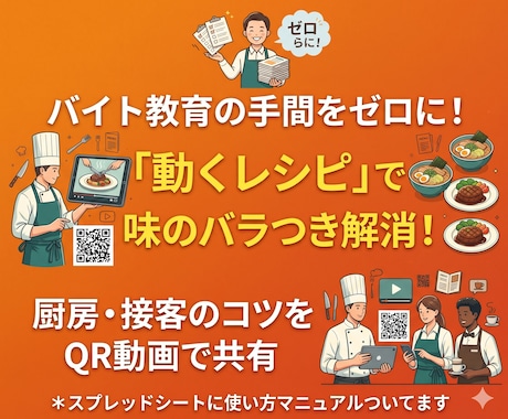 動画もPDFも自動QR化！最強ライブラリにします メニュー集客から新人教育まで！大量データを一瞬で検索・管理 イメージ1