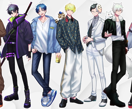 Vtuber・TRPG｜オリジナル立ち絵描きます 活動を輝かせるオリジナルキャラをお届けします イメージ1