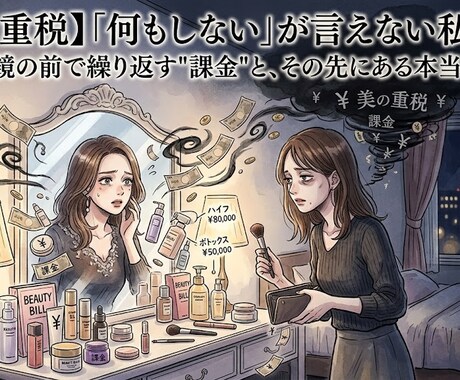 30代、鏡の前で繰り返す課金、その先の恐怖教えます 【美の重税】「何もしない」が言えない私たち イメージ1