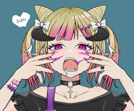 歌ってみたなどサムネにも使えるイラスト描きます YouTubeのサムネやアイコン、プレゼントにもおすすめ！ イメージ2