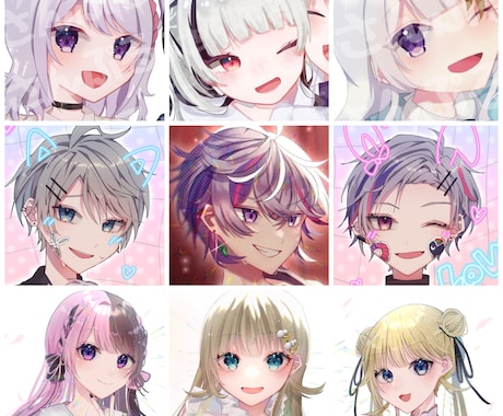 安いお値段でアイコンや歌ってみたイラスト作成します イメージ1