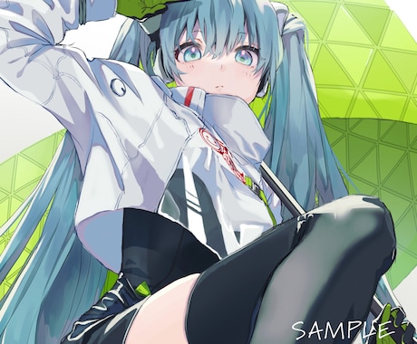 歌ってみたやサムネイルに！動画内イラスト描きます アニメ塗りから厚塗りまで、幅広く対応いたします！ イメージ2