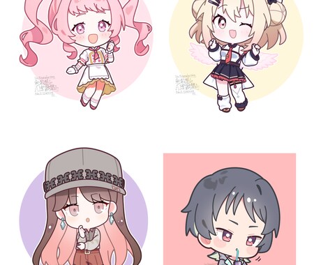 デフォルメイラスト制作します あなたのキャラクターをデフォルメで可愛く描きます！ イメージ2