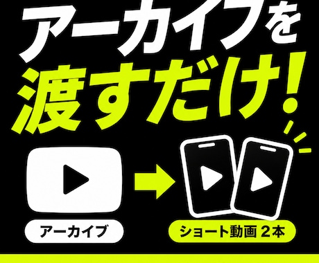 配信アーカイブからショート動画2本を制作します アーカイブを送るだけ！見どころを探してショート化 イメージ1