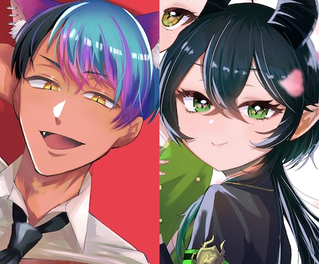 目立てるアイコン・立ち絵描きます 美少女イケメン子供まであなたの希望に沿って描きます イメージ2