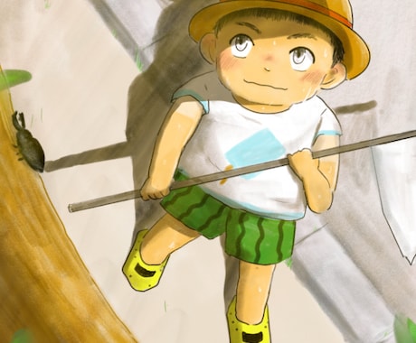 可愛い一枚イラスト描きます 豊かな表情のキャラクターで、一枚イラストを作成します！ イメージ1