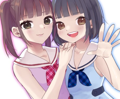 女の子イラスト描きます 動画やグッズ制作、イベントに使える女の子のイラストです イメージ1
