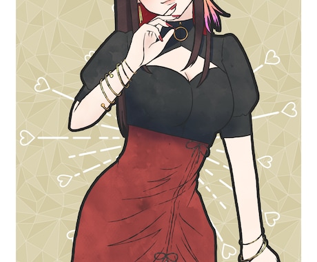 立ち絵+アイコン画像作成します SNS、Vtuber、TRPG…いろんな用途にどうぞ*:+° イメージ2