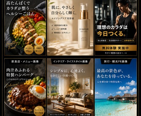 AIでSNS投稿画像を作成します 画像と文章をまとめて制作します イメージ2