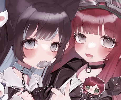 かわいいSNSアイコン描きます 等身キャラもミニキャラもおまかせください! イメージ1