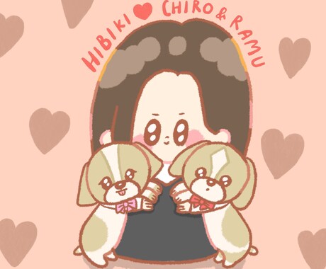 カラフルでポップな雰囲気の似顔絵を描きますます あなただけのオンリー1のイラストを描きます イメージ2