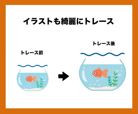 迅速・丁寧にトレース致します 荒い画像・下絵を丁寧にトレース・データ化します。 イメージ2