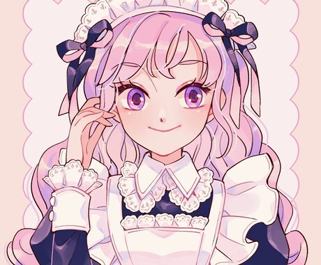 可愛い衣装を着た女の子描きます ●アイコン、似顔絵、イメージイラスト、オリキャラなど イメージ2