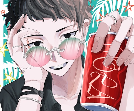 一目で引き込まれる魅力あるアイコンを描きます 可愛いからカッコいいまでＳＮＳや動画で使用できる絵をお届け！ イメージ2