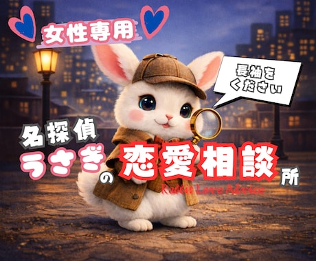 恋愛相談所✨どんな悩みもＯＫ！悩める心を整理します 女性専用✨恋愛/片想い/不倫/復縁/マチアプ徹底攻略‼️ イメージ1