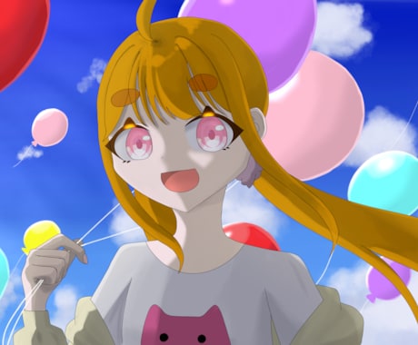 商用⭕️動画用、立ち絵、等のイラスト制作します 可愛いキラキラとした塗りであなたのキャラクターを描きます。 イメージ1