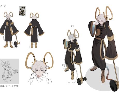 TRPG用立ち絵、キャラクターデザインを制作します 自分で考えたキャラクターを形にしたい方へ イメージ2