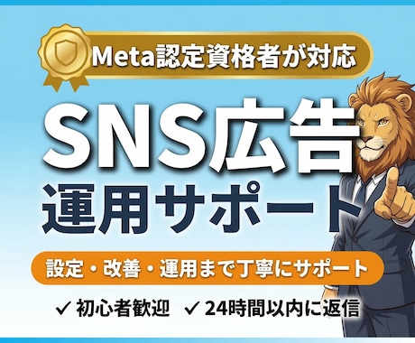 SNS広告の初期設定・改善・運用サポートします 現役の広告運用者があなたのわからないを解決します！ イメージ1