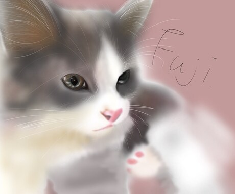 やさしい雰囲気で可愛くペットの似顔絵描きます わんちゃん、ねこちゃん、とりさん、ハムちゃんなどなど イメージ2