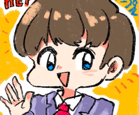 IpadでSNS向けのアイコンを描きます 安価×最速半日でお届け！文字入れも可！手書き風！ イメージ2
