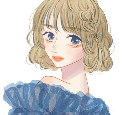 顔タイプ診断＋あなただけの似顔絵描きます 現役美大生が顔タイプ診断! 診断をもとに似顔絵をプレゼント イメージ1