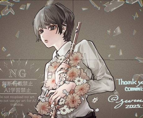 手描きでぬくもりのあるイラスト作製します 和風/レトロな絵柄で人物や動植物を描きます。 イメージ2