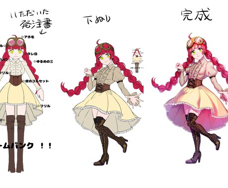 キャラクター立ち絵描きます イメージ1