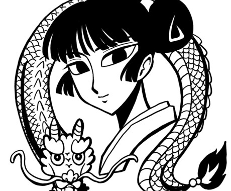 アイコンなどに使える線画描きます 切り絵風のタッチで色々な用途でご利用できます イメージ2