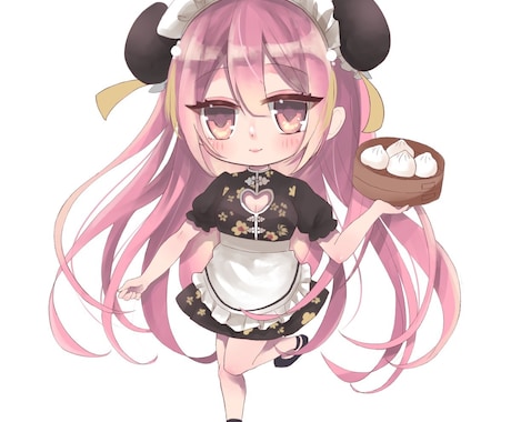 商用利用可＊可愛いミニキャライラスト制作します アイドルやライバーさん！アクスタや缶バッジ等グッズ制作！ イメージ2