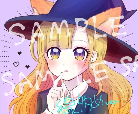 アバ・オリキャラ✩SNSの可愛いアイコン描きます キラキラ可愛い女の子描きます！ゲームのアバターも可能 イメージ2