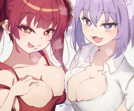 基本的にどんなイラストでも承っております アイコン絵から１枚絵、立ち絵なんかも大丈夫です！ イメージ2