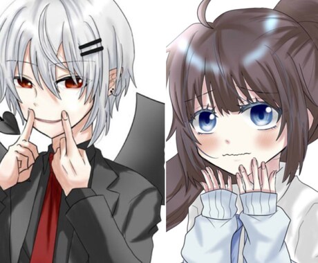 最低価格1000円！SNSアイコン制作致します かっこいいかわいい男の子女の子描きます！ イメージ1