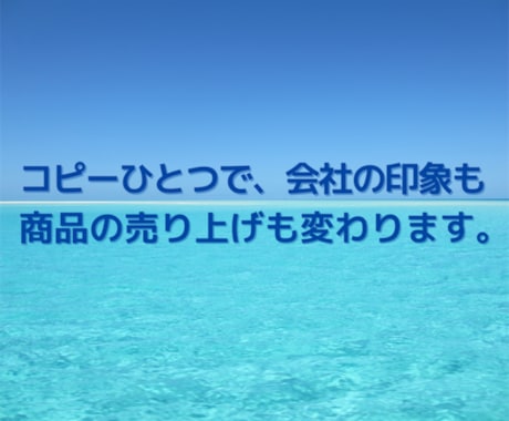 わかりやすく、売れるキャッチコピーつくります イメージコピーもセールスコピーもおまかせください イメージ2