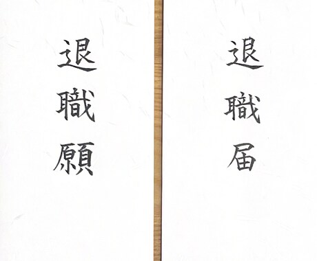 オーダー☆退職届・退職願 代筆します 封筒・便箋のセットです。お色→白色