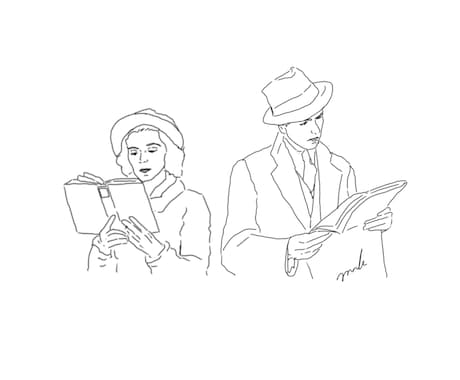 お写真を元に雰囲気のある線画をお描きします イメージ1