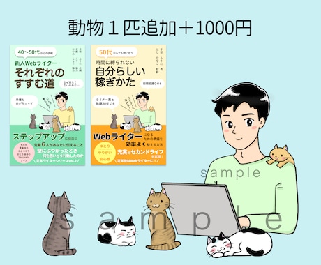 Kindle出版！読まれる表紙イラスト描きます Amazon電子書籍で目にとまる ゆるふわイラスト届けます イメージ2