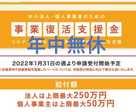 不備でお困りの方、事業復活支援金不備対応します 不備再申請対応しています。ご相談ください。 イメージ1