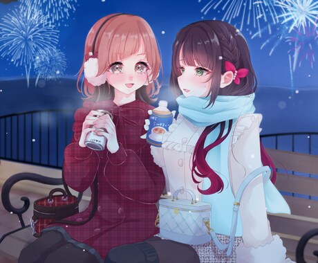 一枚絵・立ち絵・夢絵制作します 大人っぽいから可愛らしいまで 好みに合わせて制作します♪ イメージ2