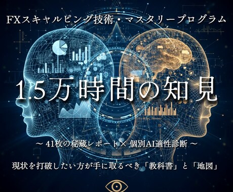 FX初心者の方へスキャルピングの技術を伝授します 1.5万時間の知見と個別AI診断によるマスタリープログラム イメージ1