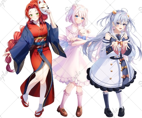 1枚絵や立ち絵、楽曲のイラスト等描きます あなたのやりたい！を応援します イメージ2