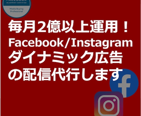 IGダイナミック広告を2億運用のプロが代行します ダイナミック広告を出稿したい方必見 イメージ1